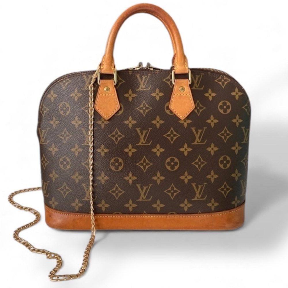Louis Vuitton Alma Monogram with Gold Chain Beautiful Condition